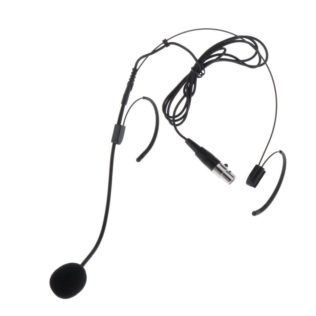 Earhook Headworn Microphone 3.5mm XLR Wired 4pin for Wireless Mic System