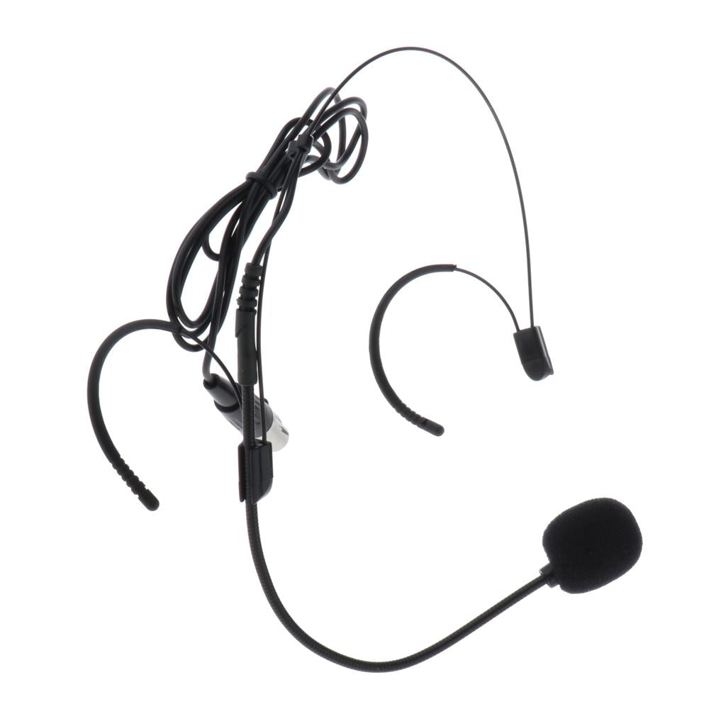 Earhook Headworn Microphone 3.5mm XLR Wired 4pin for Wireless Mic System