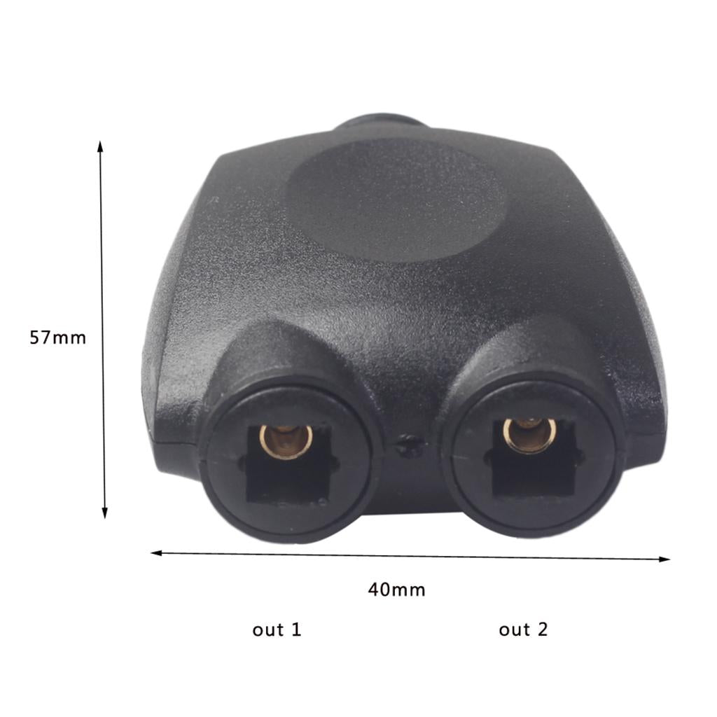 1 to 2 Digital Optical TOSlink Audio Splitter Multiplier Combiner Converter