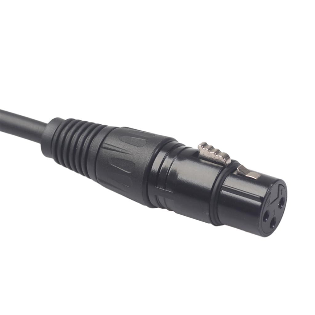 XLR 3pin 1 MALE Plug to 2 FEMALE Dual Jack Y SPLITTER Mic Cable Adaptor