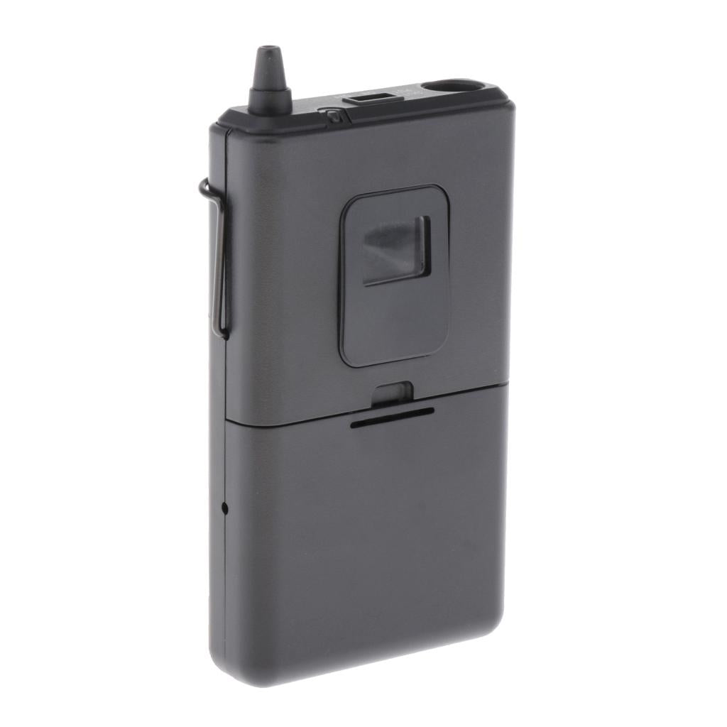 Plastic Bodypack Microphone Transmitter Housing Replacement Spare Black