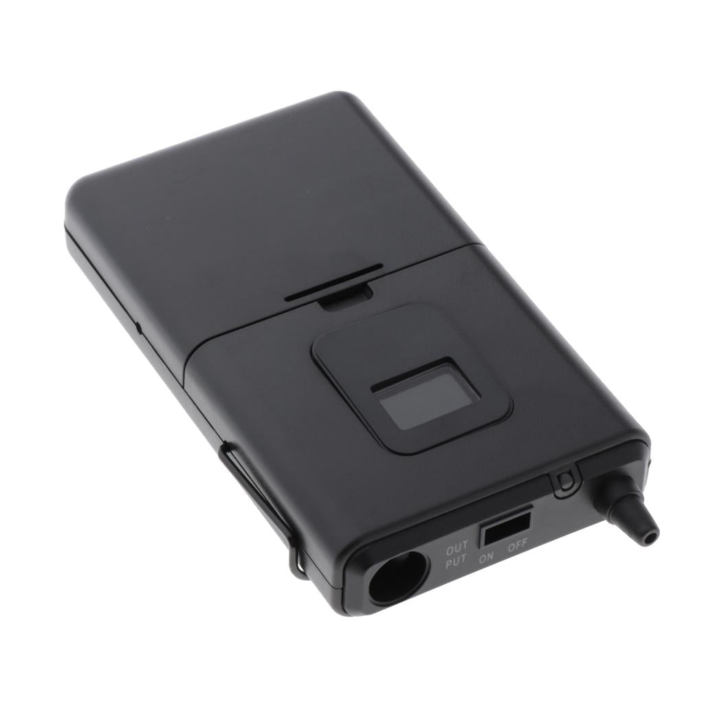 Plastic Bodypack Microphone Transmitter Housing Replacement Spare Black