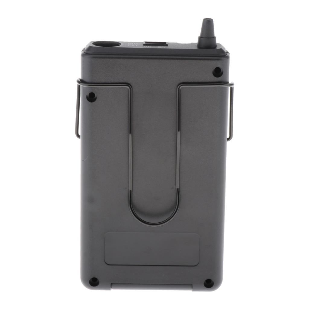 Plastic Bodypack Microphone Transmitter Housing Replacement Spare Black