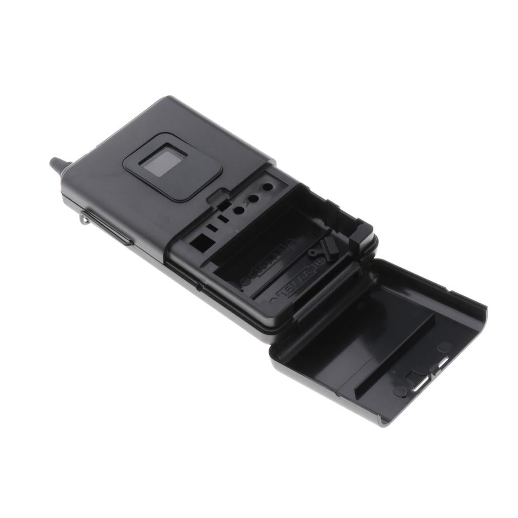 Plastic Bodypack Microphone Transmitter Housing Replacement Spare Black