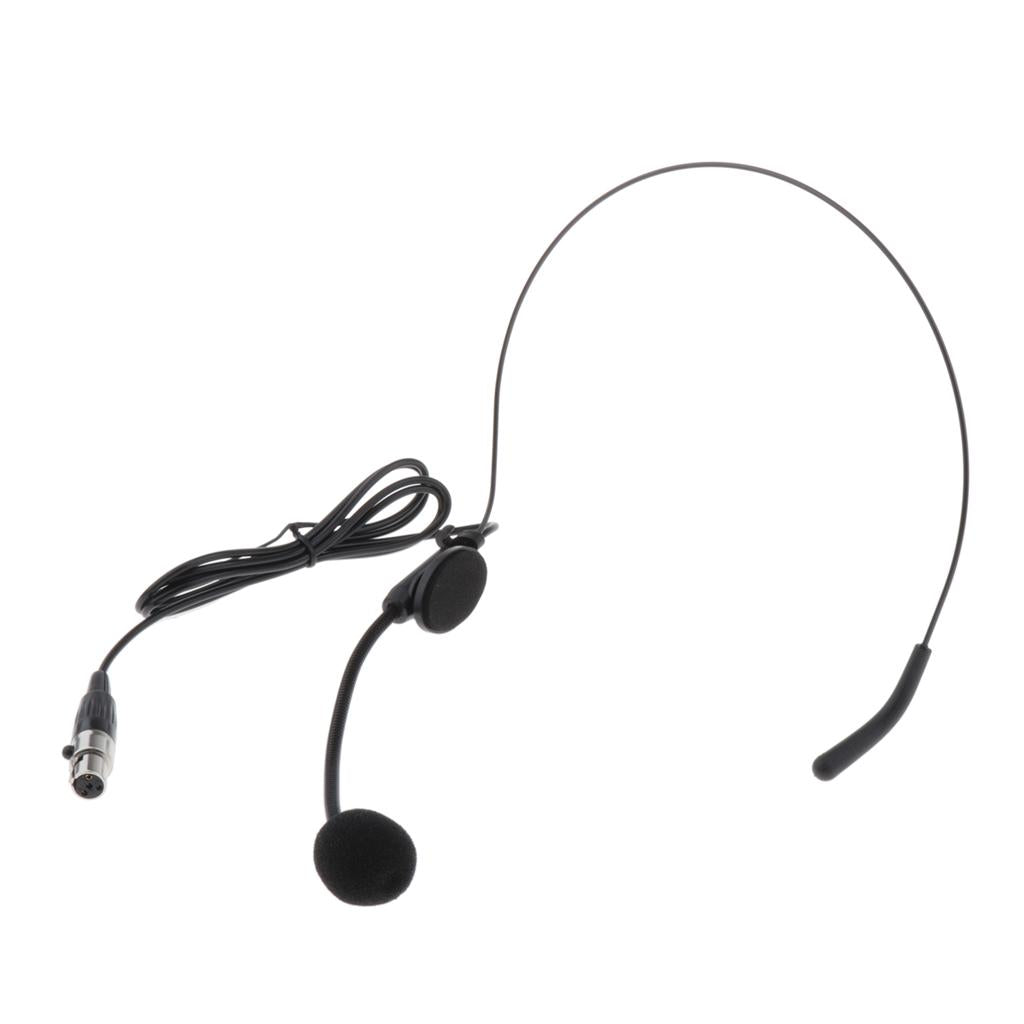XLR 4 Pin Microphone Headset for Speakers Bodypack Transmitter
