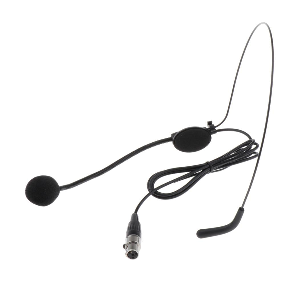 XLR 4 Pin Microphone Headset for Speakers Bodypack Transmitter