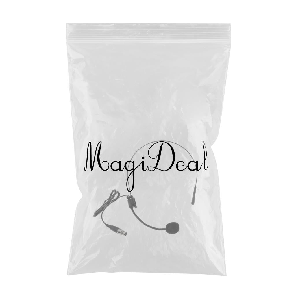 XLR 4 Pin Microphone Headset for Speakers Bodypack Transmitter