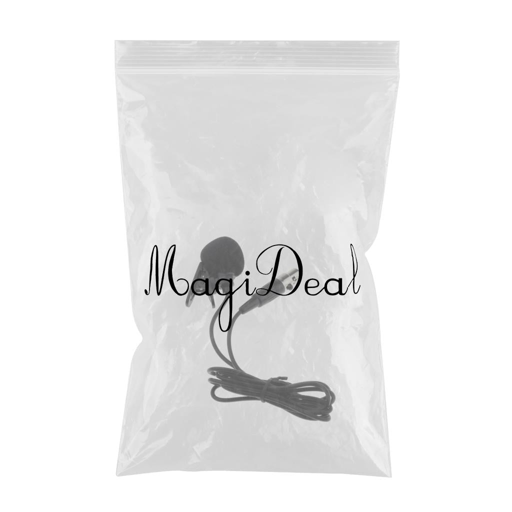 3 Pin Lavalier Microphone Condenser Lapel Tie Clip for Wireless Transmitter
