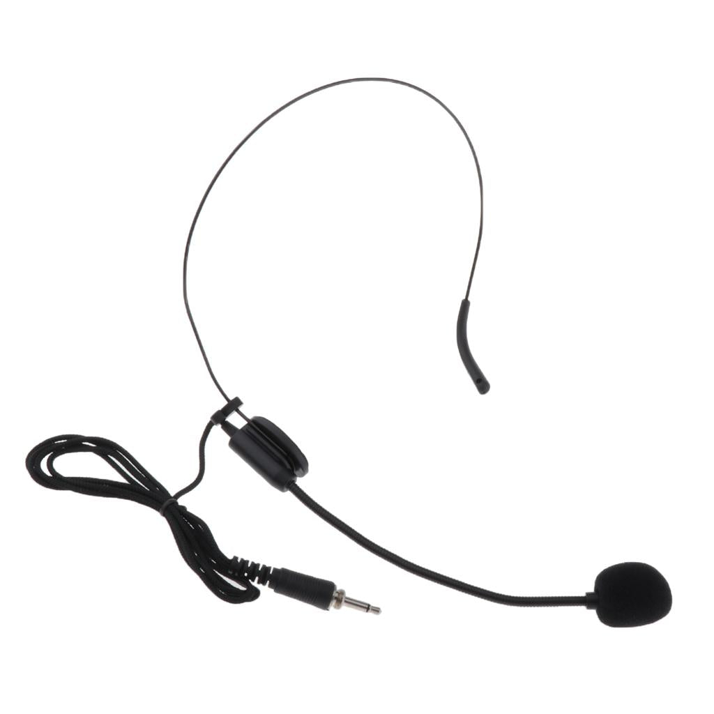 Wireless Microphone Headset 1/8" (3.5mm) for Voice Amplifier, Speakers