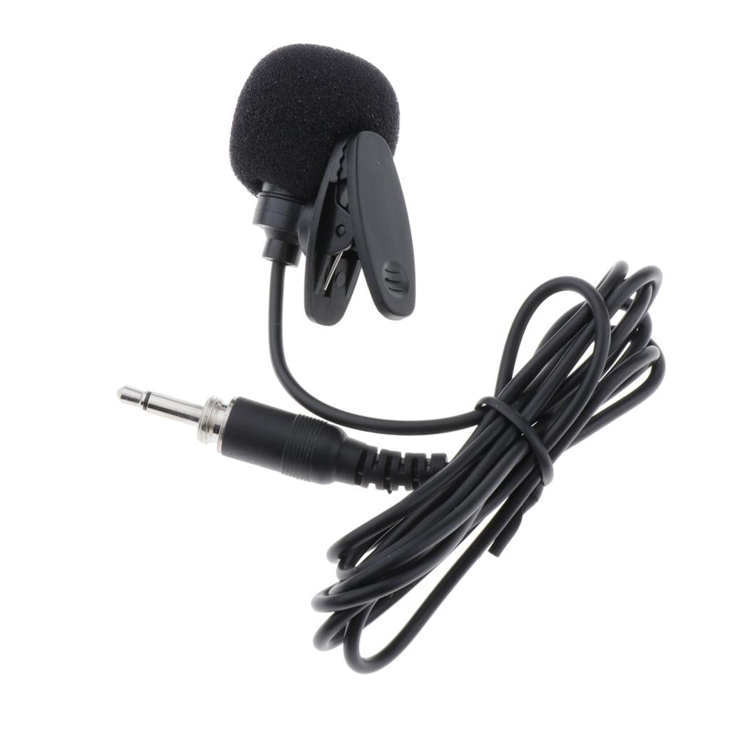 Condenser Lavalier Microphone 1/8" (3.5mm) +Tie-Clip for Cellphone,DV and PC