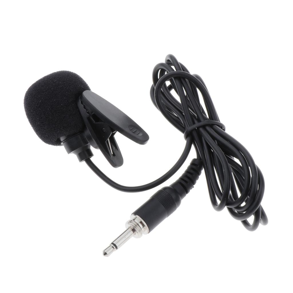 Condenser Lavalier Microphone 1/8" (3.5mm) +Tie-Clip for Cellphone,DV and PC
