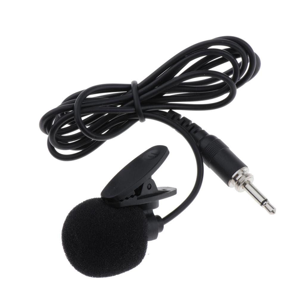 Condenser Lavalier Microphone 1/8" (3.5mm) +Tie-Clip for Cellphone,DV and PC
