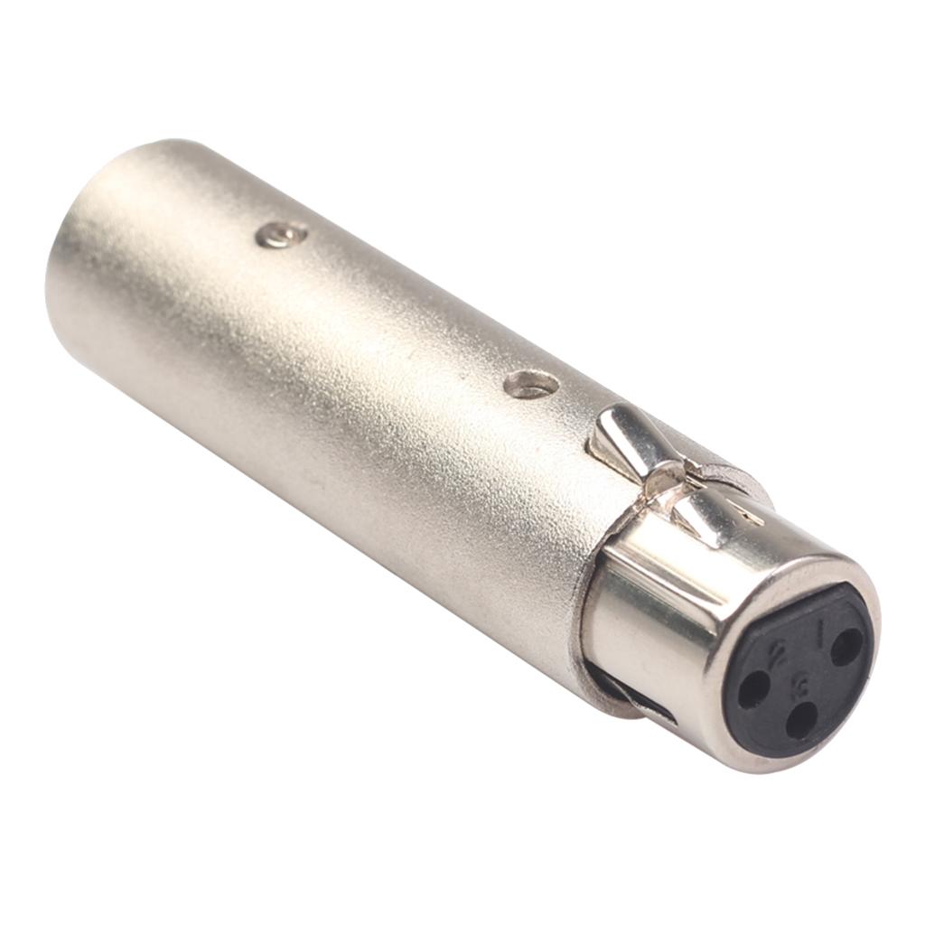Zinc Alloy 3 Pin Female to 5 Pin XLR Male Audio Adapter Connector