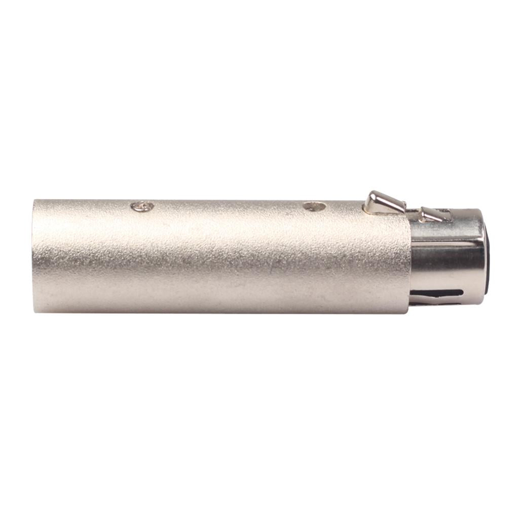 Zinc Alloy 3 Pin Female to 5 Pin XLR Male Audio Adapter Connector