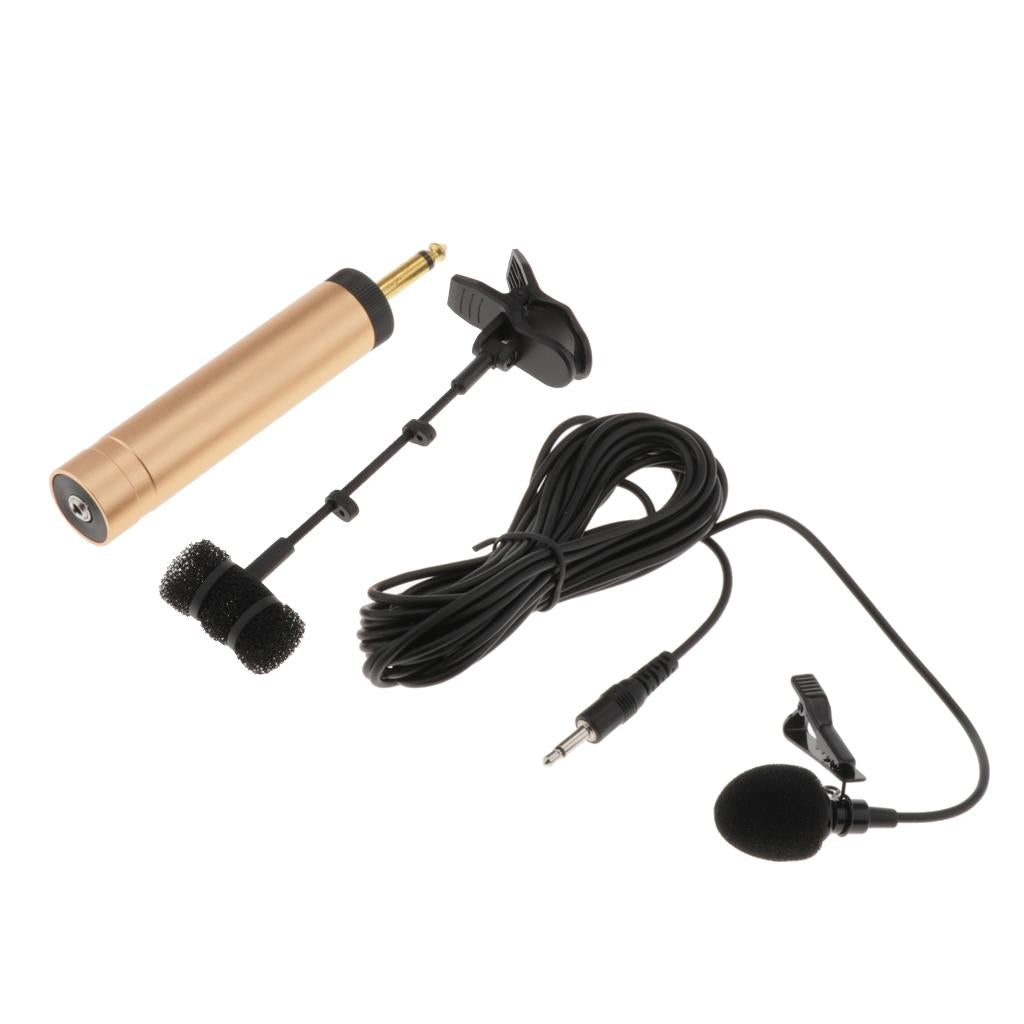Wireless Instrument Microphone MIC 6.5mm Plug with Clip For Erhu Flute etc.