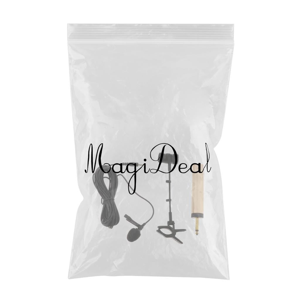 Wireless Instrument Microphone MIC 6.5mm Plug with Clip For Erhu Flute etc.