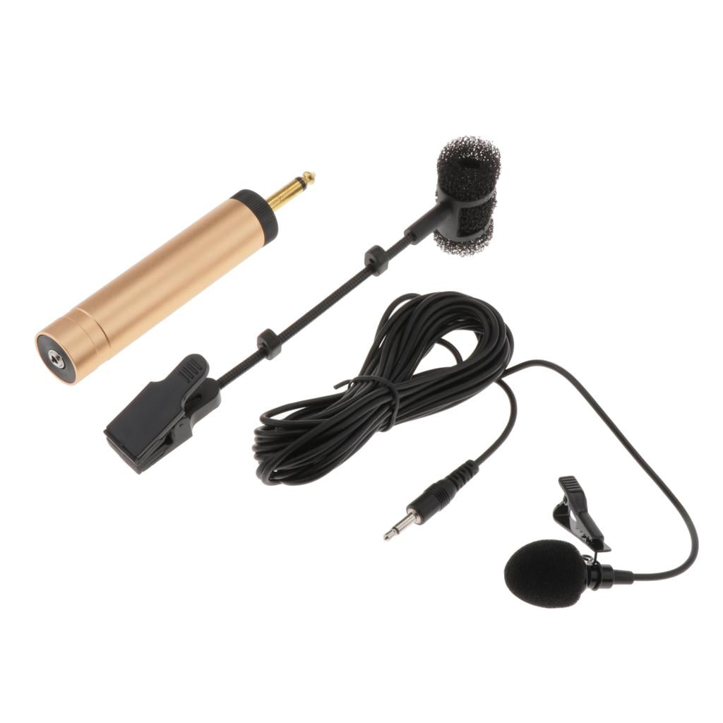 Wireless Instrument Microphone MIC 6.5mm Plug with Clip For Saxophone