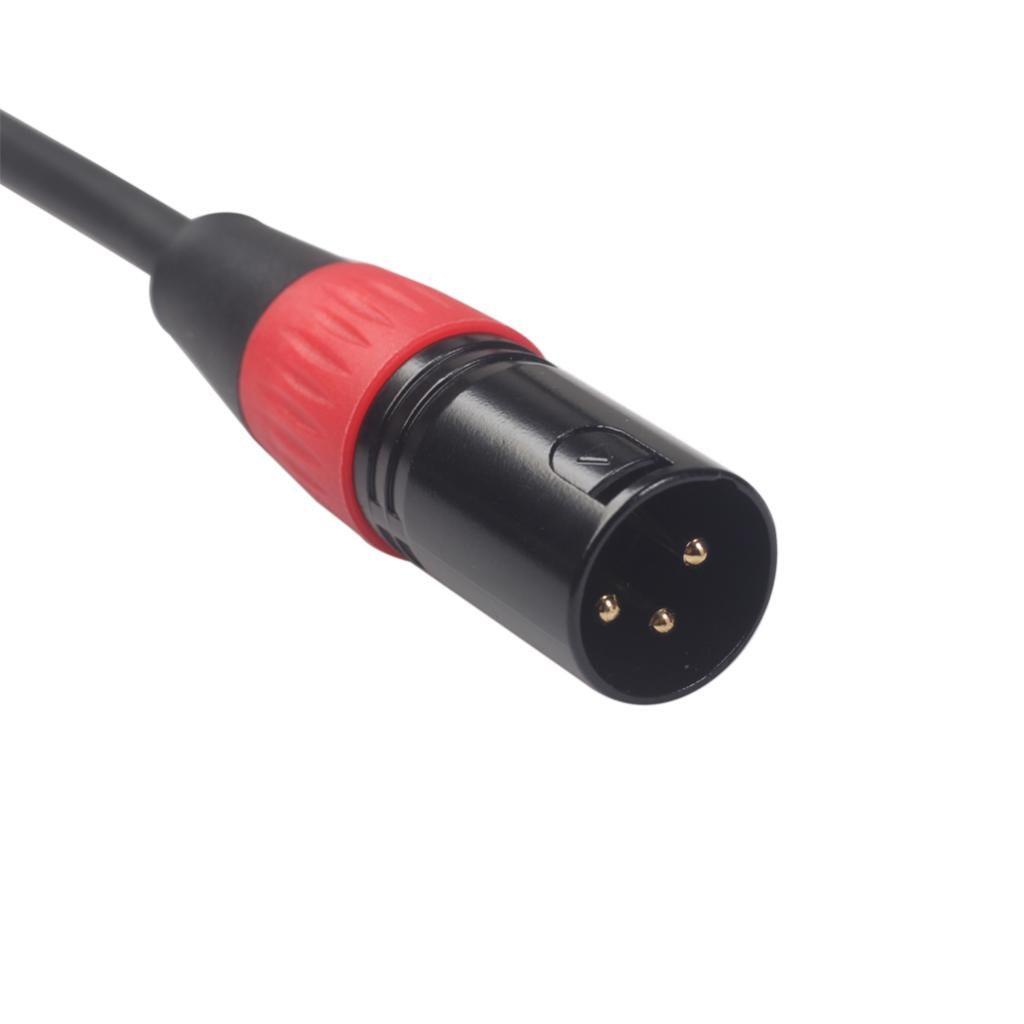 Black 3Pin Male Plug to XLR 5Pin Female Plug Cable Adapter XK1073M5F 0.3m