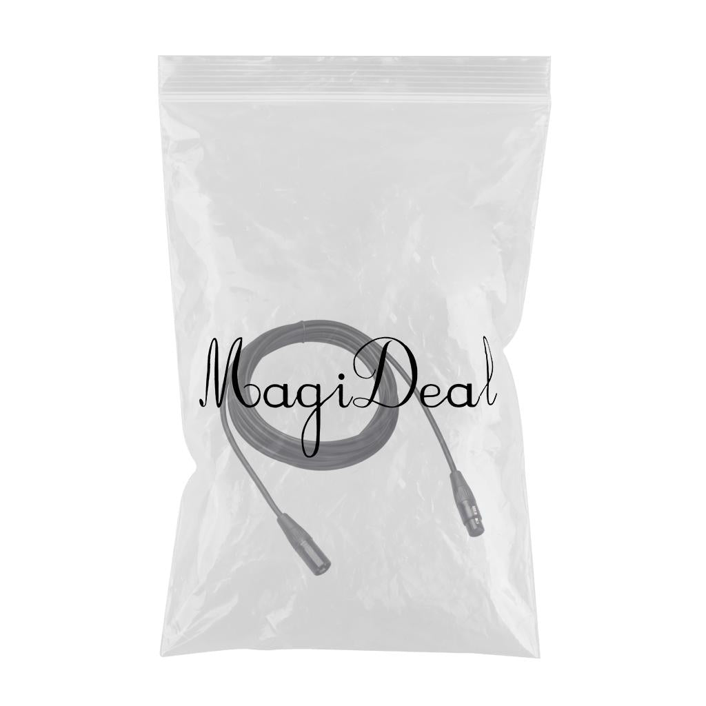 Black 5Pin XLR Male Plug to 5Pin XLR Female Audio Cable Adapter XK1075 5m