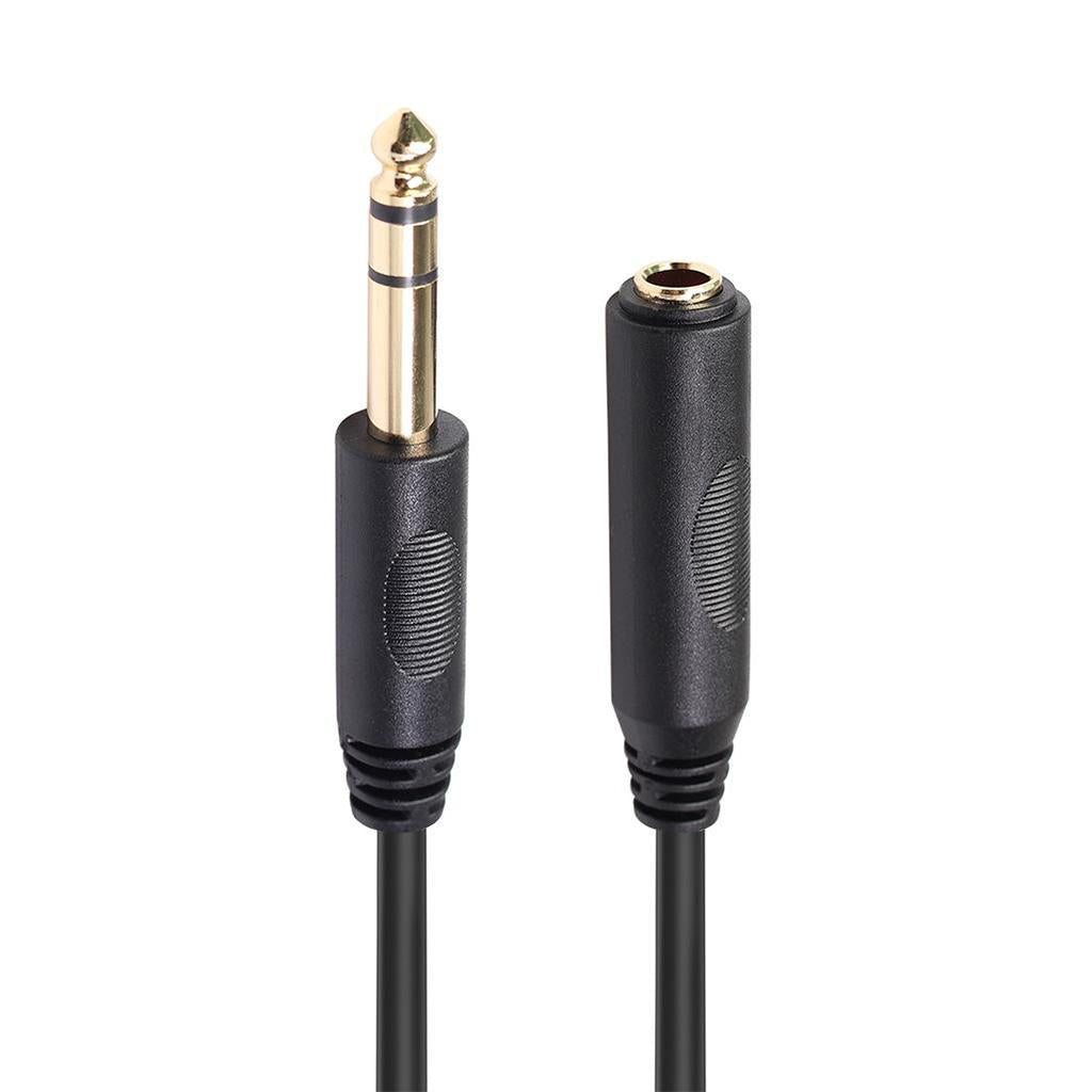 6.35 Headphone Extension Cable TRS 1/4" Male to Female Cord Stereo New 10ft