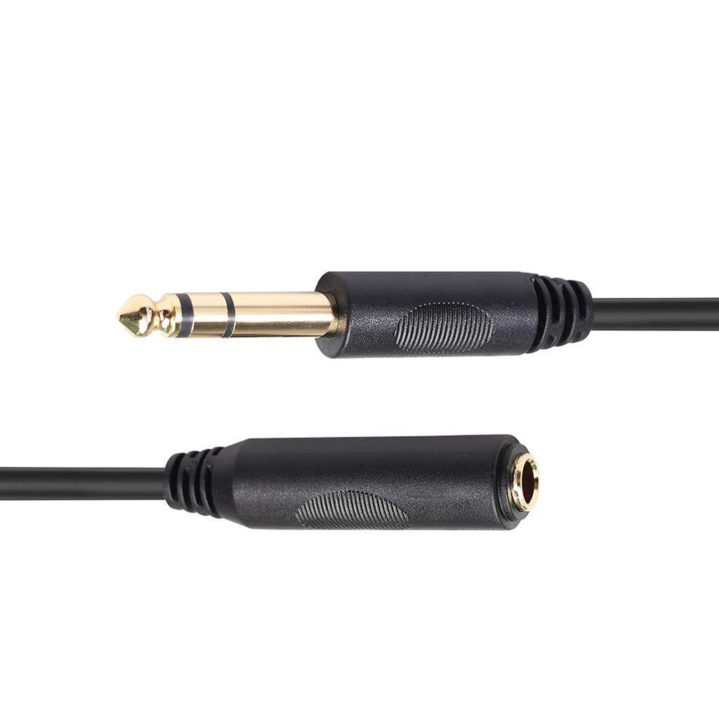 6.35 Headphone Extension Cable TRS 1/4" Male to Female Cord Stereo New 15ft