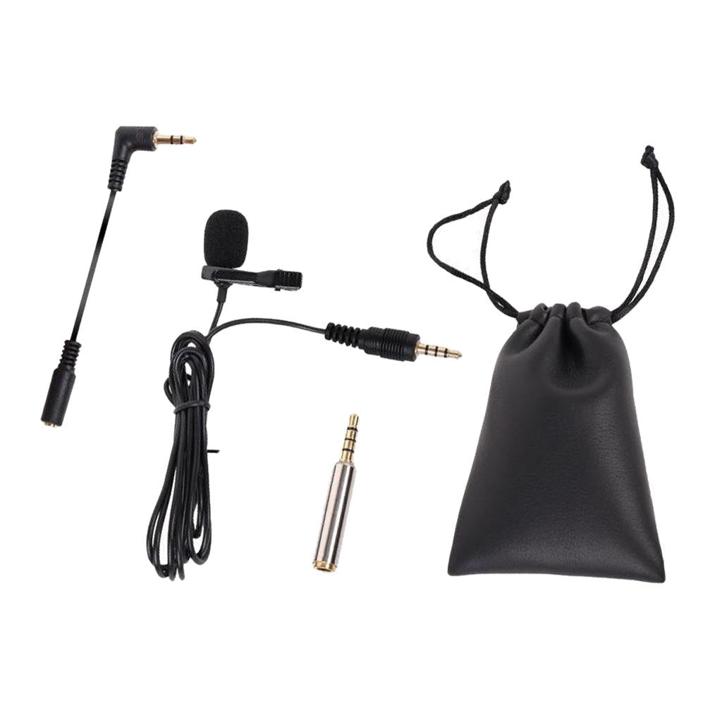 Professional Lavalier Lapel Microphone for Phone PC Video Conference Podcast