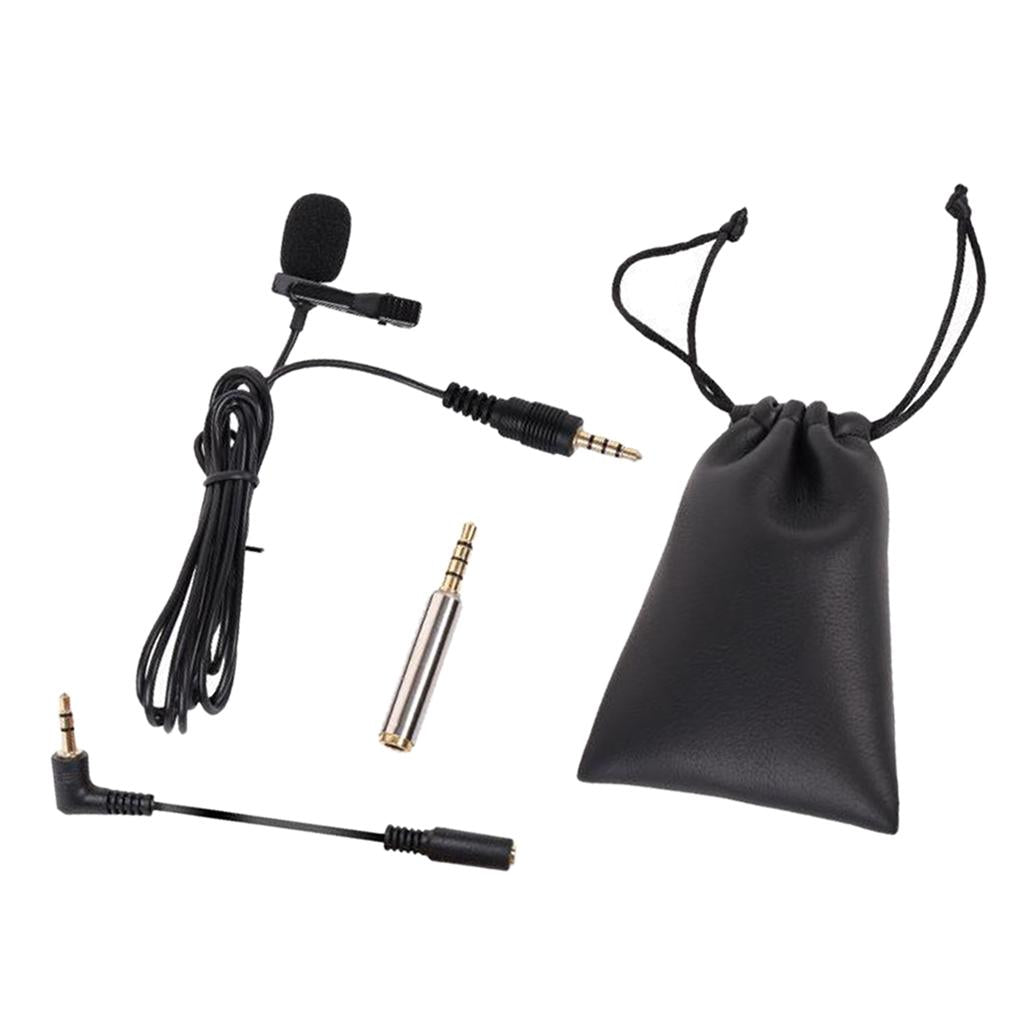 Professional Lavalier Lapel Microphone for Phone PC Video Conference Podcast