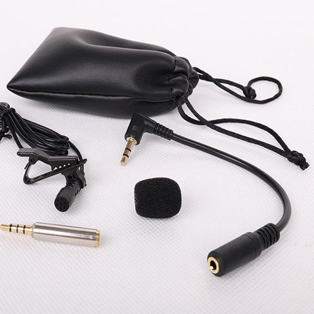 Professional Lavalier Lapel Microphone for Phone PC Video Conference Podcast