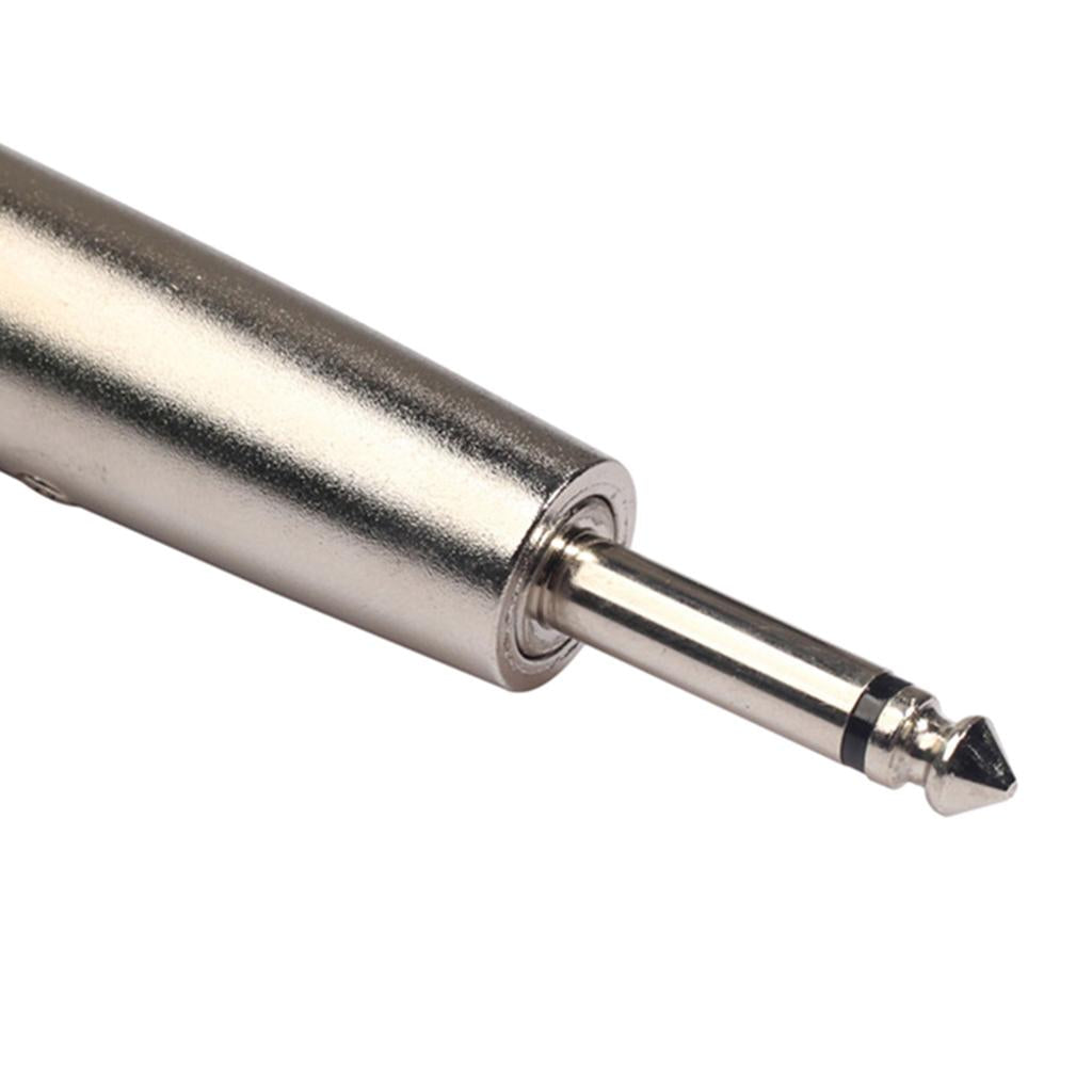 XLR 3pin Female To 6.35mm Mono Male Jack Plug Microphone Adapter Connector