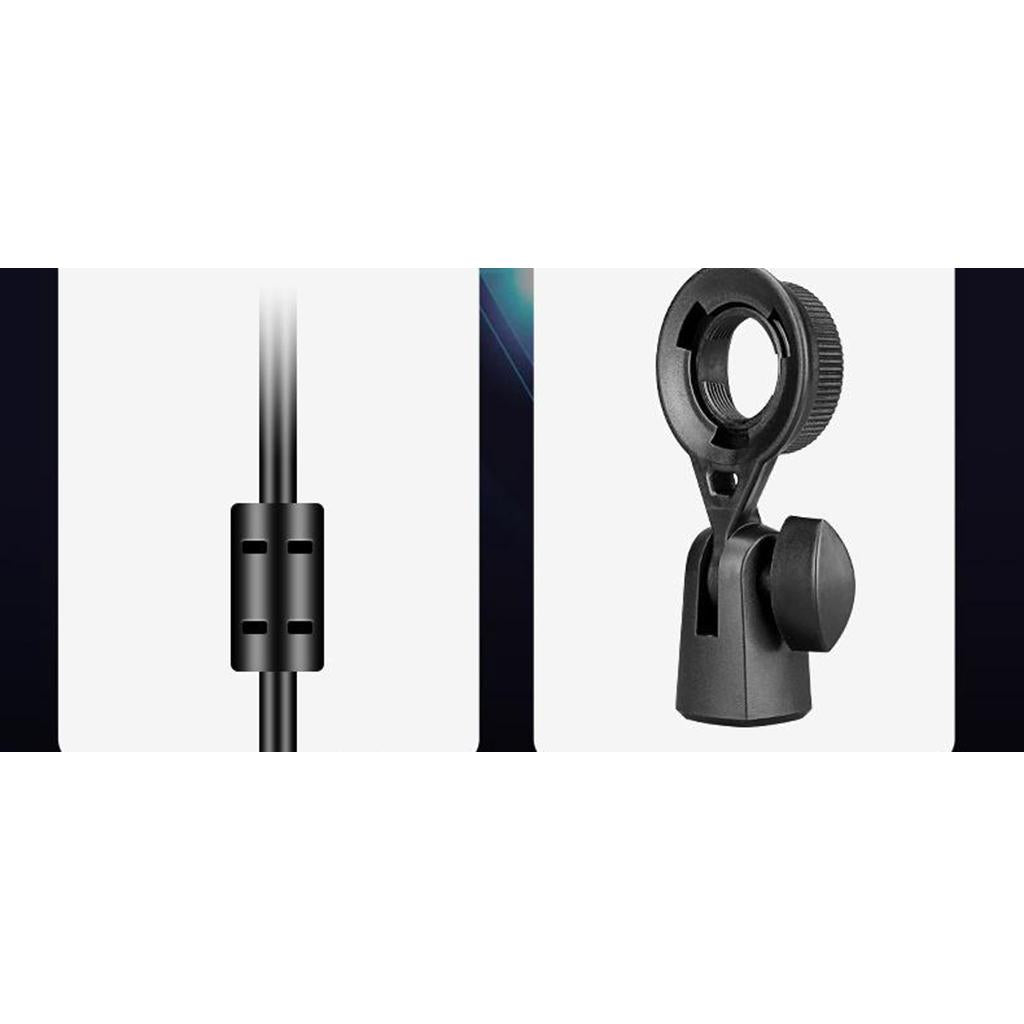 USB Studio Recording Microphone,Condenser Broadcast Mic w/ Stand Recording