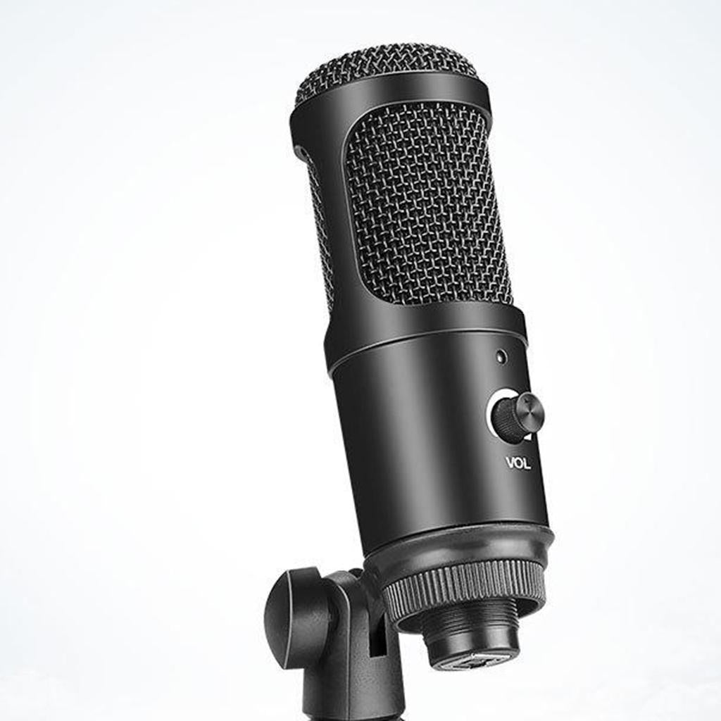 USB Studio Recording Microphone,Condenser Broadcast Mic w/ Stand Recording