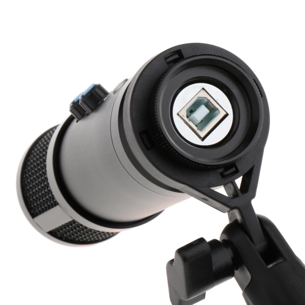 USB Microphone with Tripod Stand for Game Chat Video Conference Recording