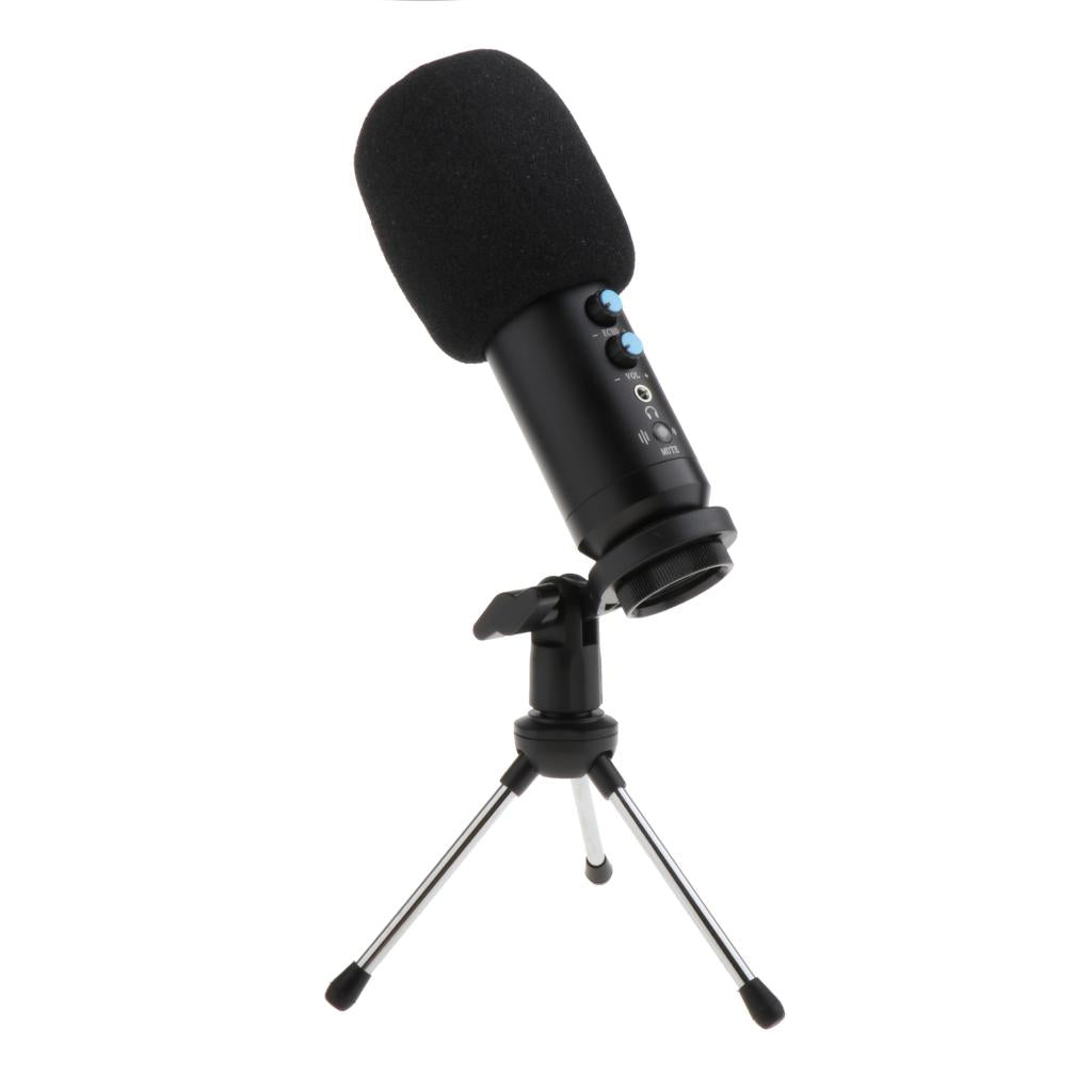 USB Microphone with Tripod Stand for Game Chat Video Conference Recording