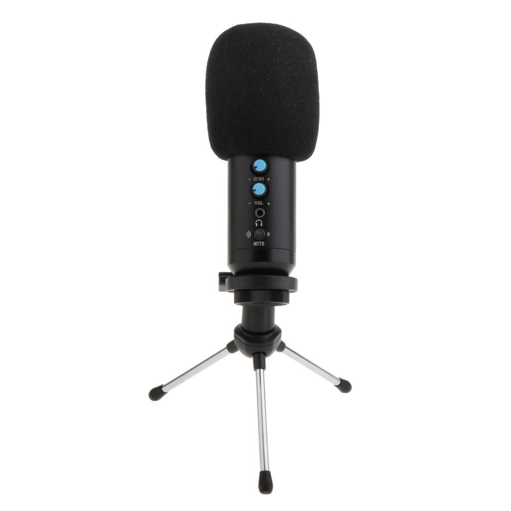 USB Microphone with Tripod Stand for Game Chat Video Conference Recording