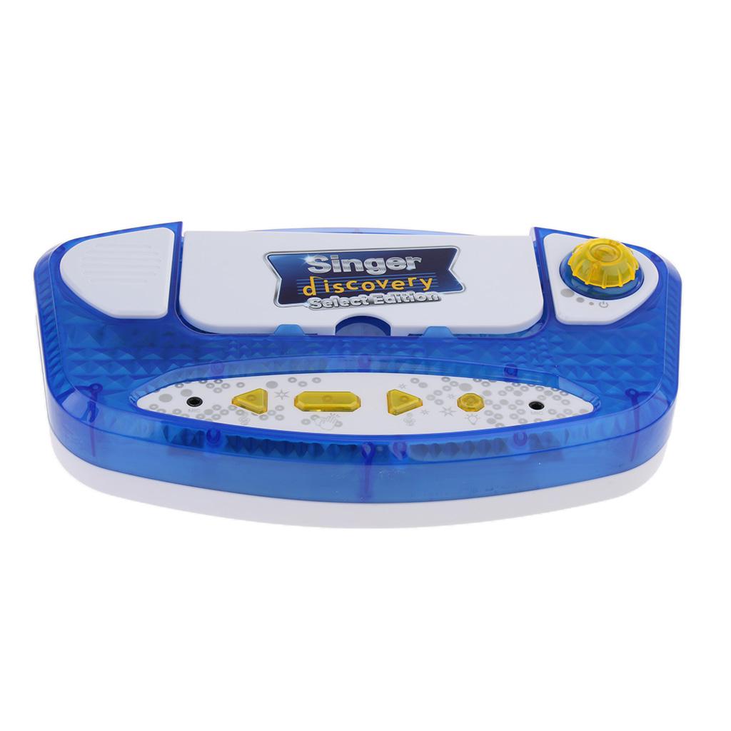 Excellent Funny Kids Children Mic Karaoke Machine Adjustable Toy Gift blue