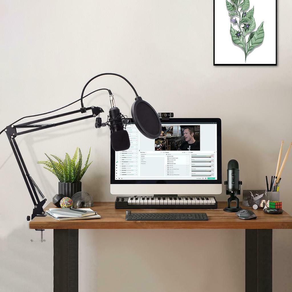 Condenser Microphone Kit Professional Broadcasting Studio Recording Mic