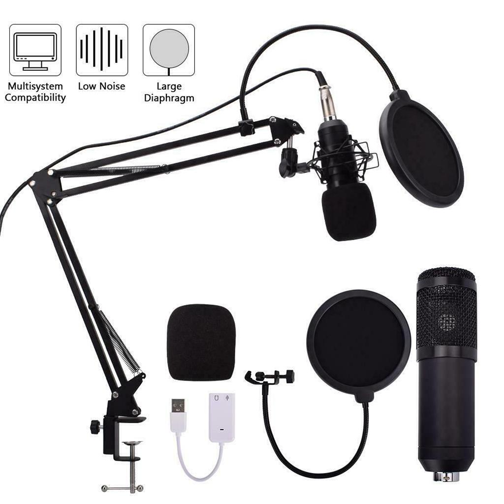 Condenser Microphone Kit Professional Broadcasting Studio Recording Mic
