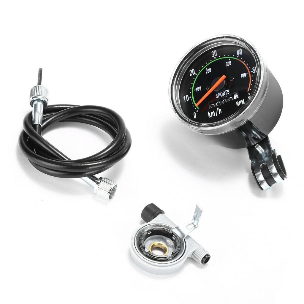 Universal Mechanical Odometer Bicycle Bike Speedometer with Machine Hardware