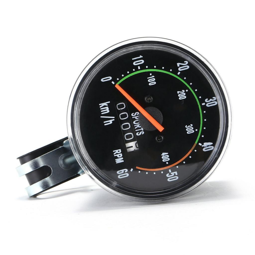 Universal Mechanical Odometer Bicycle Bike Speedometer with Machine Hardware
