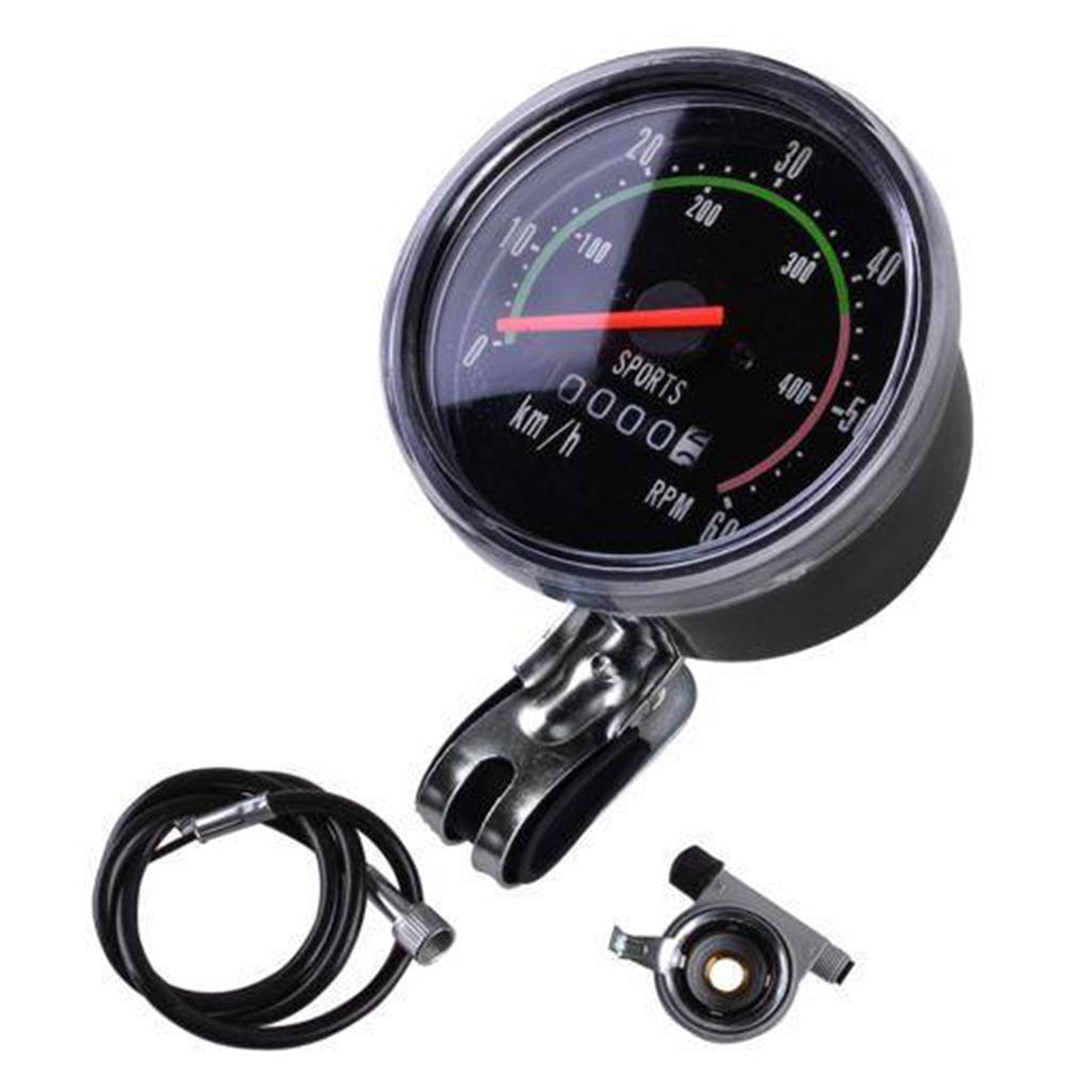 Universal Mechanical Odometer Bicycle Bike Speedometer with Machine Hardware