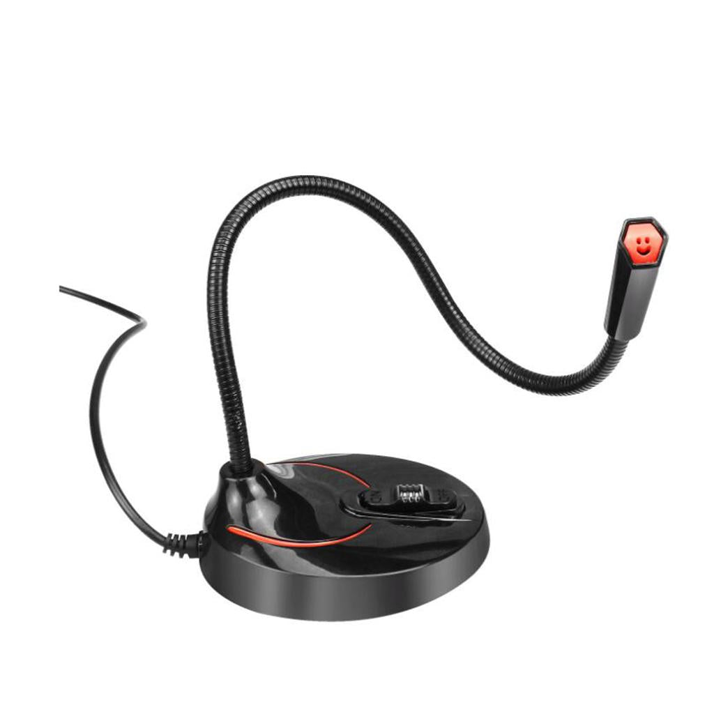 Audio USB Unidirectional Condenser USB Microphone Mic Stand for PC Laptop Gaming