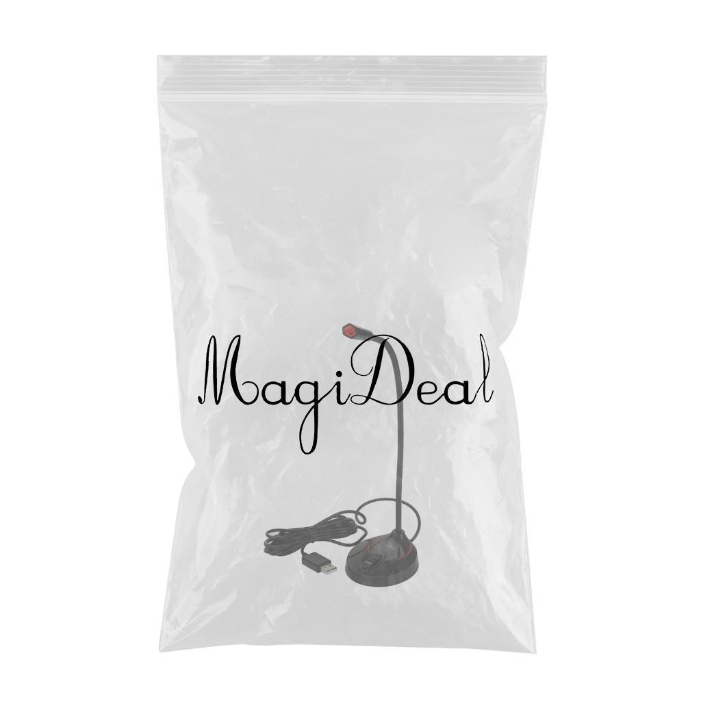 Audio USB Unidirectional Condenser USB Microphone Mic Stand for PC Laptop Gaming