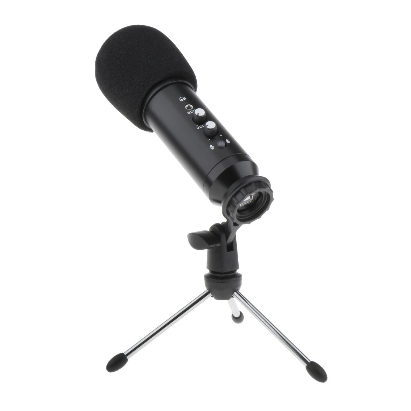 USB Condenser Microphone & Stand Studio Recording Vocals Streaming Broadcast