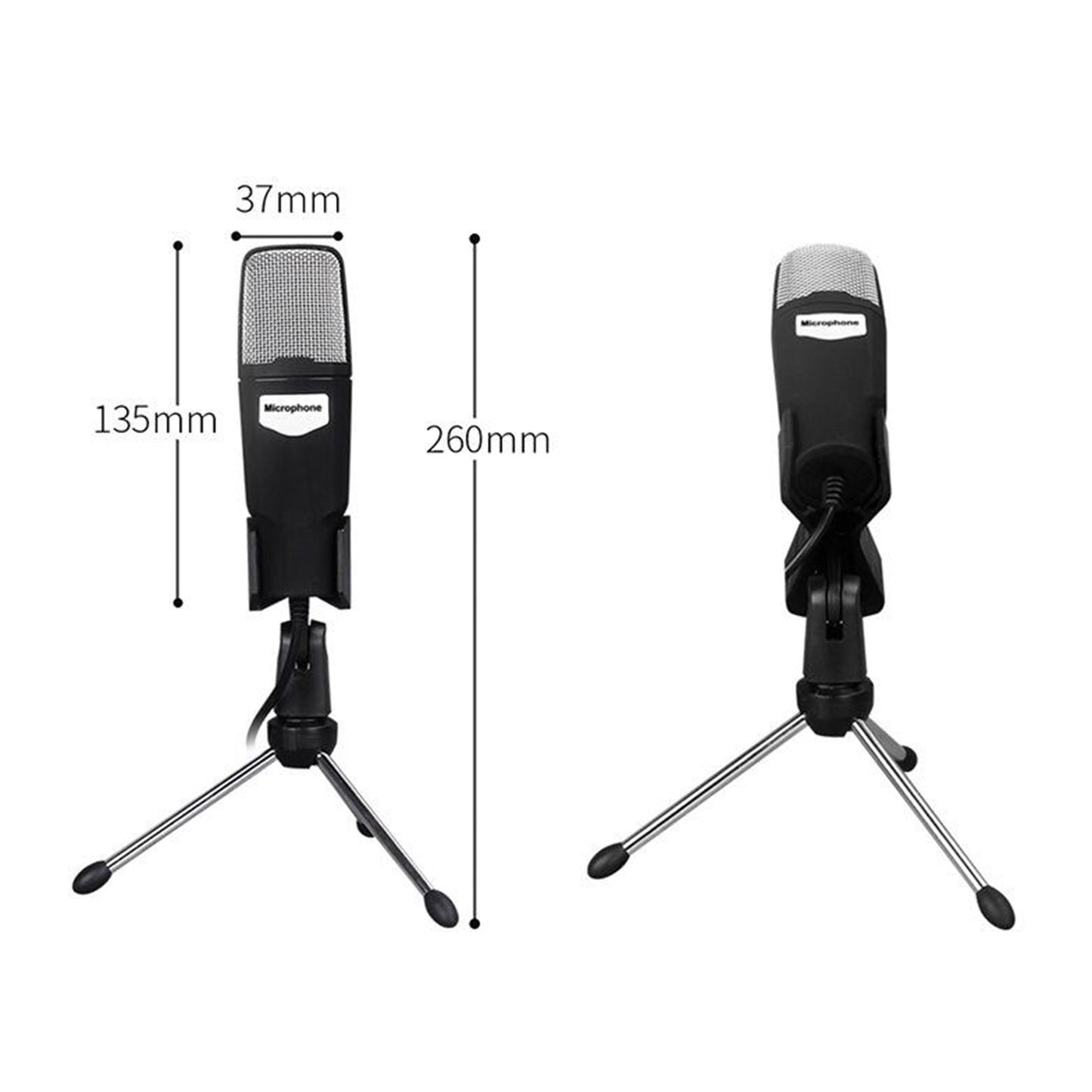 Condenser USB Microphone w/ Tripod for Chat Studio Recording PC Mic