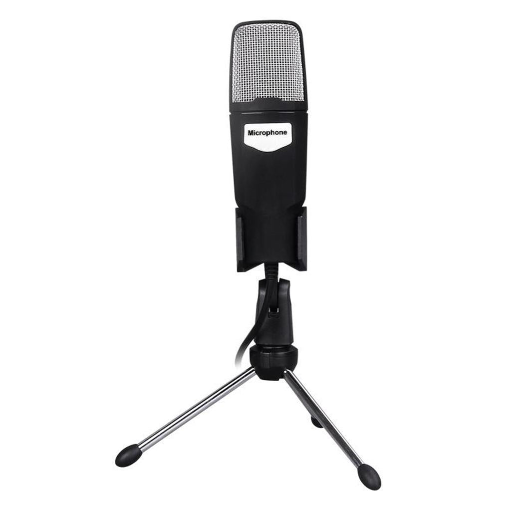 Condenser USB Microphone w/ Tripod for Chat Studio Recording PC Mic
