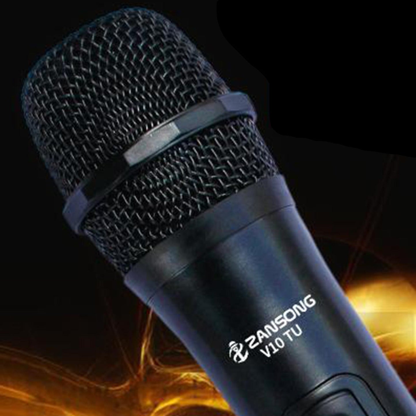 Pro V10 Wireless VHF Handheld Microphone with USB Receiver Karaoke Mic