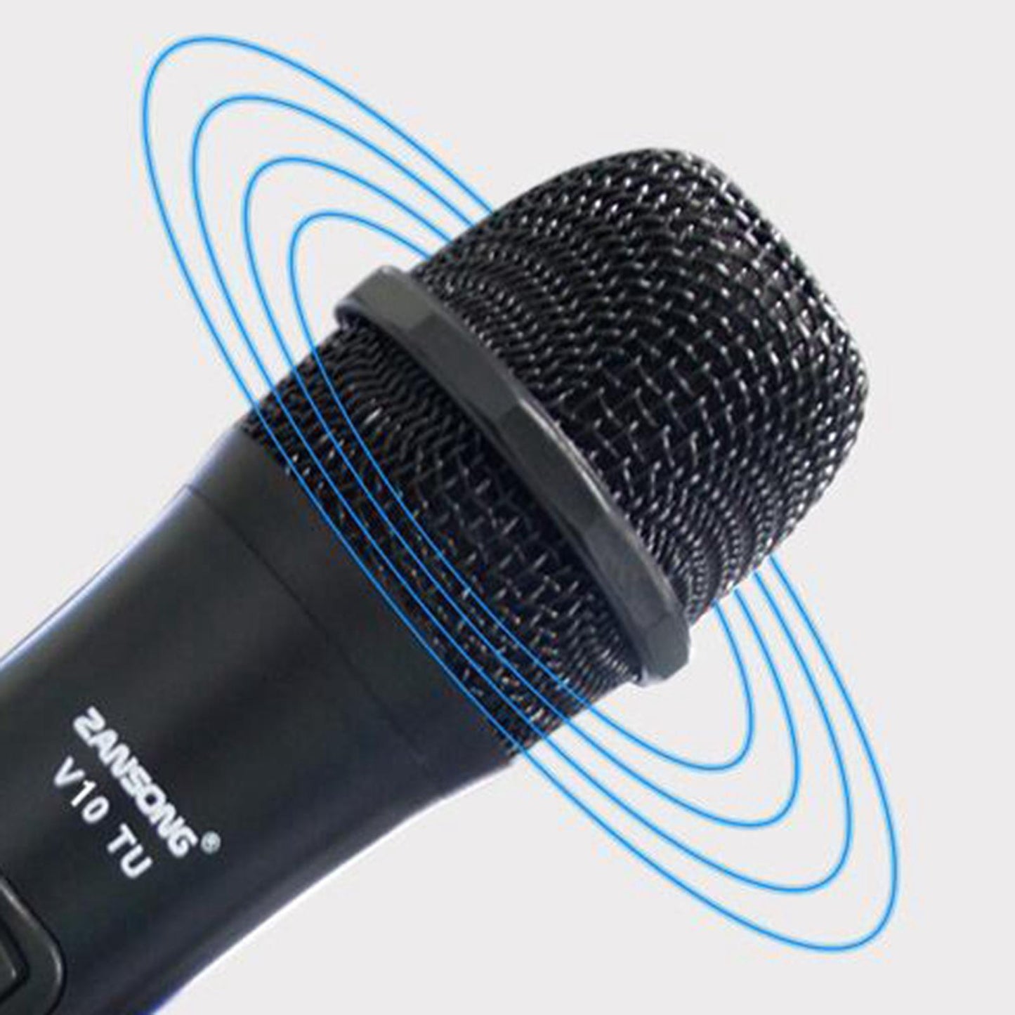 Pro V10 Wireless VHF Handheld Microphone with USB Receiver Karaoke Mic