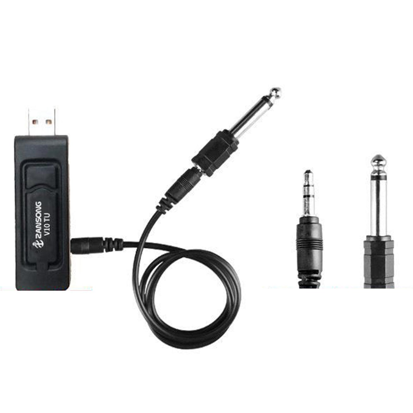 Pro V10 Wireless VHF Handheld Microphone with USB Receiver Karaoke Mic