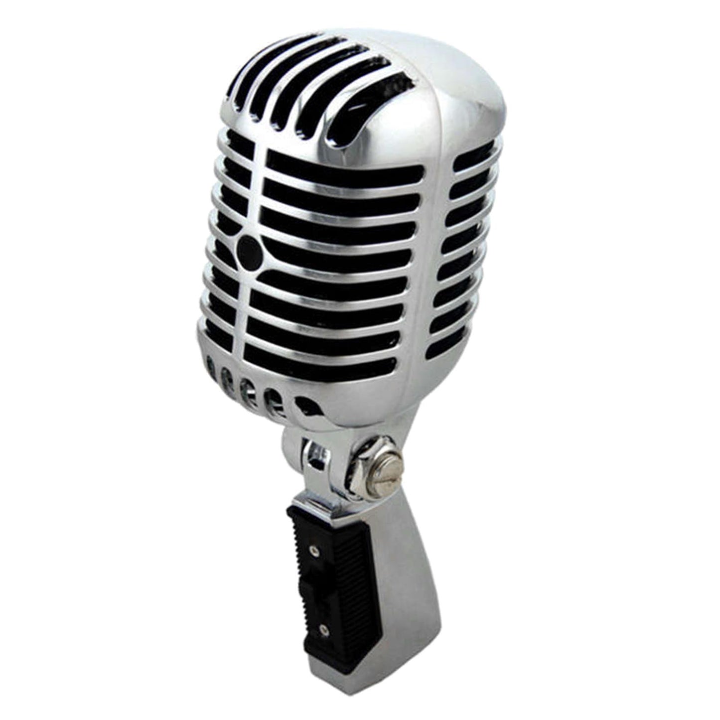 Classic Vintage Dynamic Vocal Microphone for Live Stage Karaoke Silver