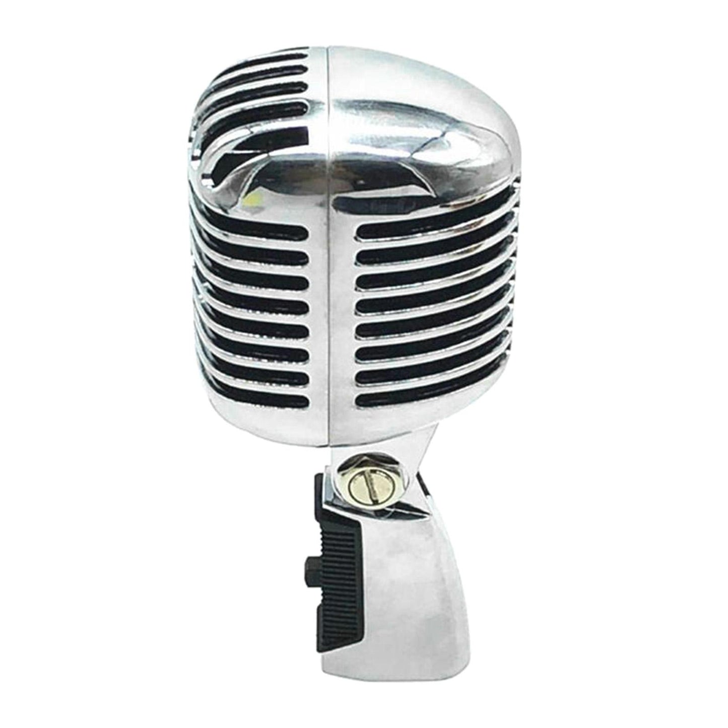 Classic Vintage Dynamic Vocal Microphone for Live Stage Karaoke Silver